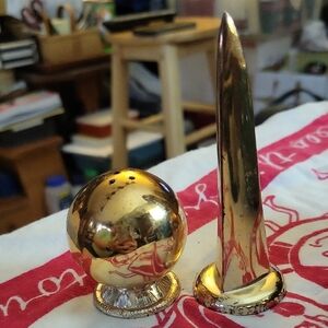 Gold Plated Sphere and Cone Set